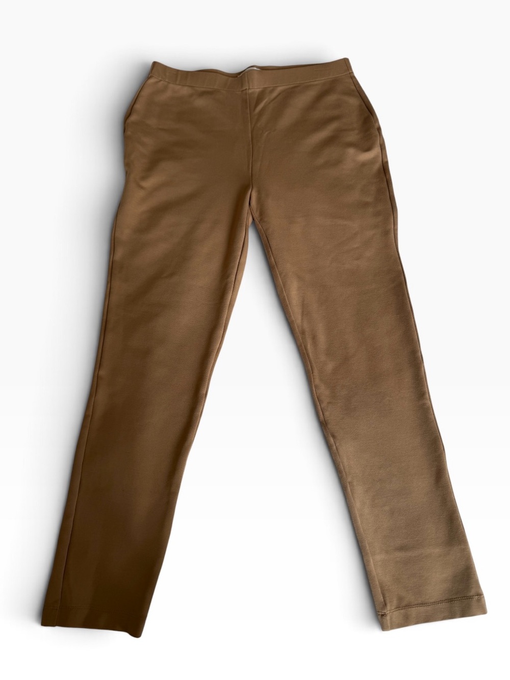 Preston & York Ponte pull on pants ankle length Camel size M